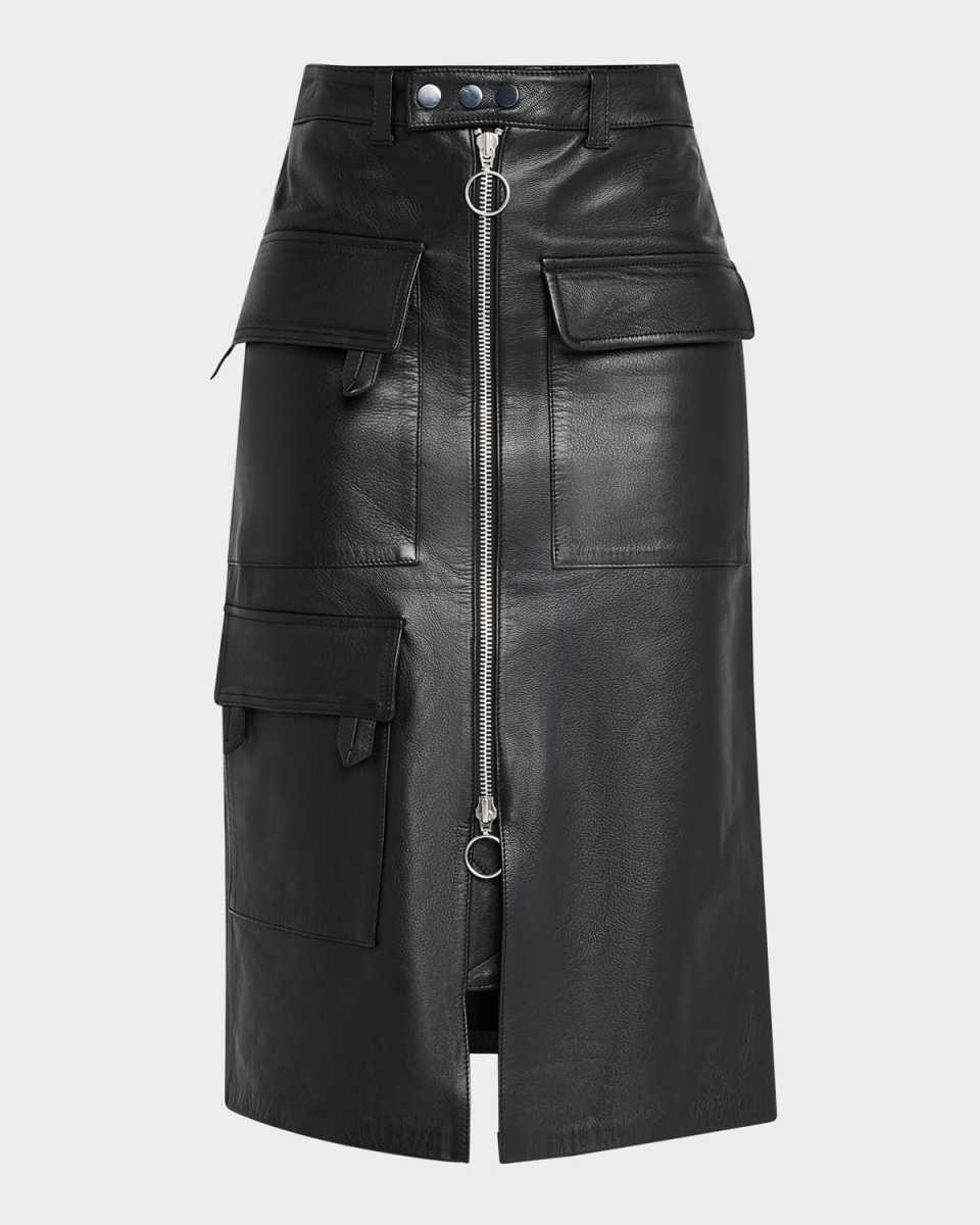 Leather Biker Skirt