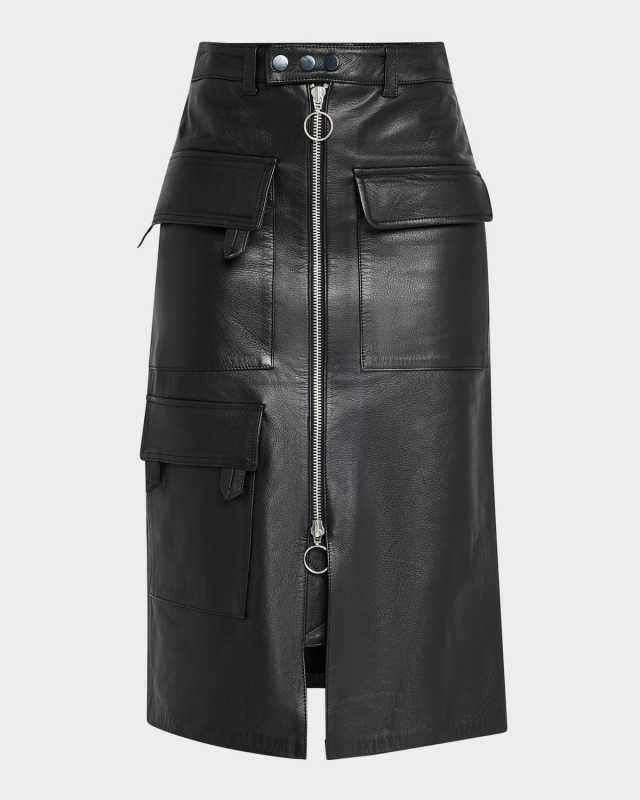 Leather Biker Skirt