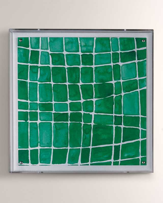 Emerald Squares Wall Art