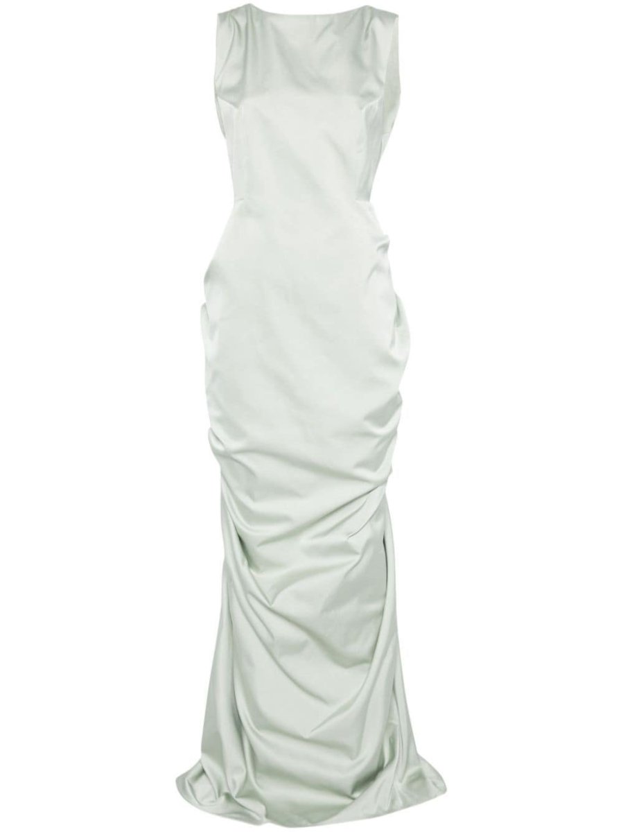 duchess-satin maxi dress