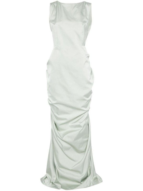 duchess-satin maxi dress