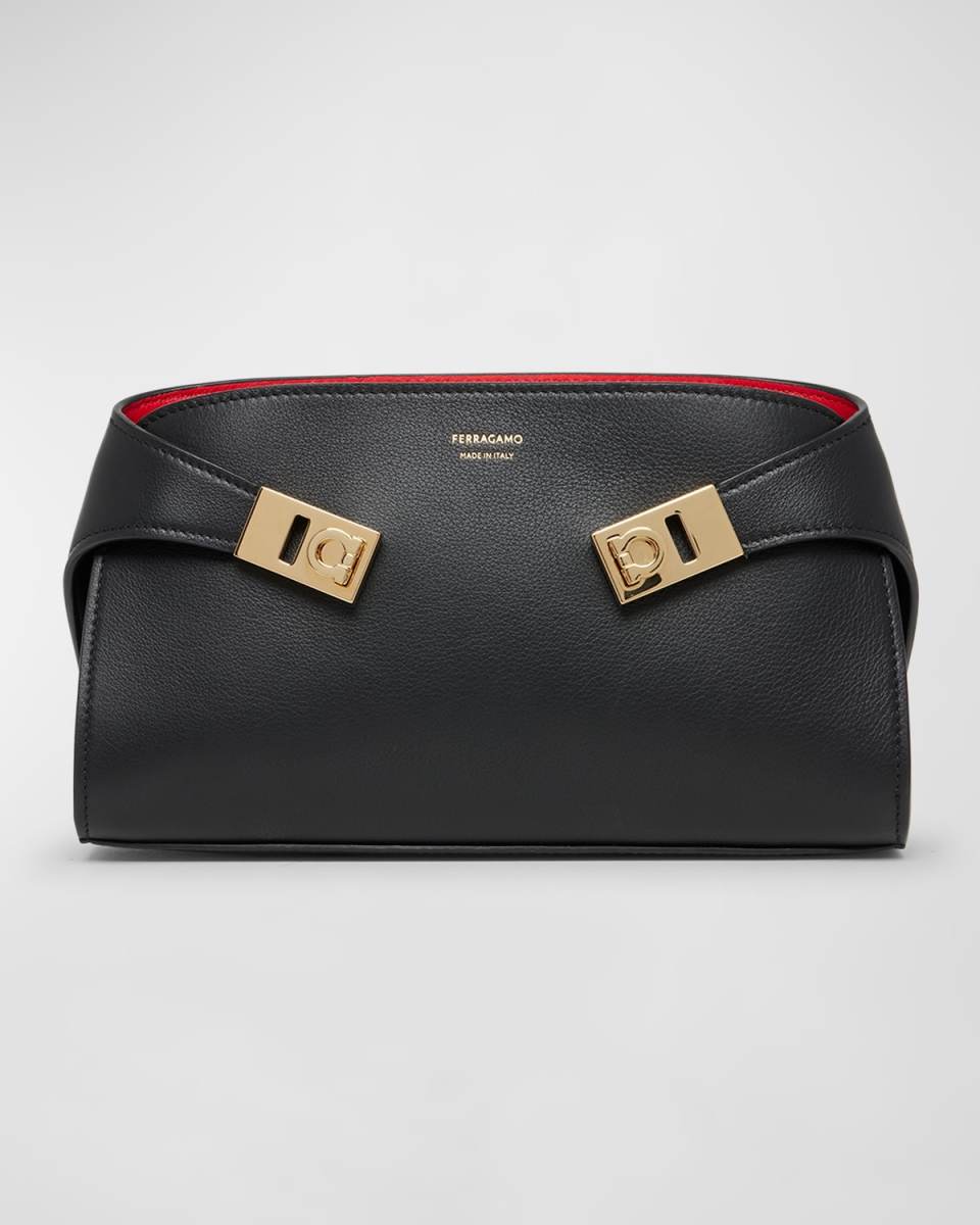 Mini Hug Leather Crossbody Bag