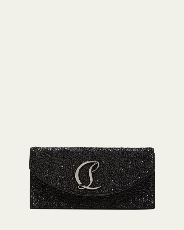 Loubi54 Small Wallet on Chain in Strass