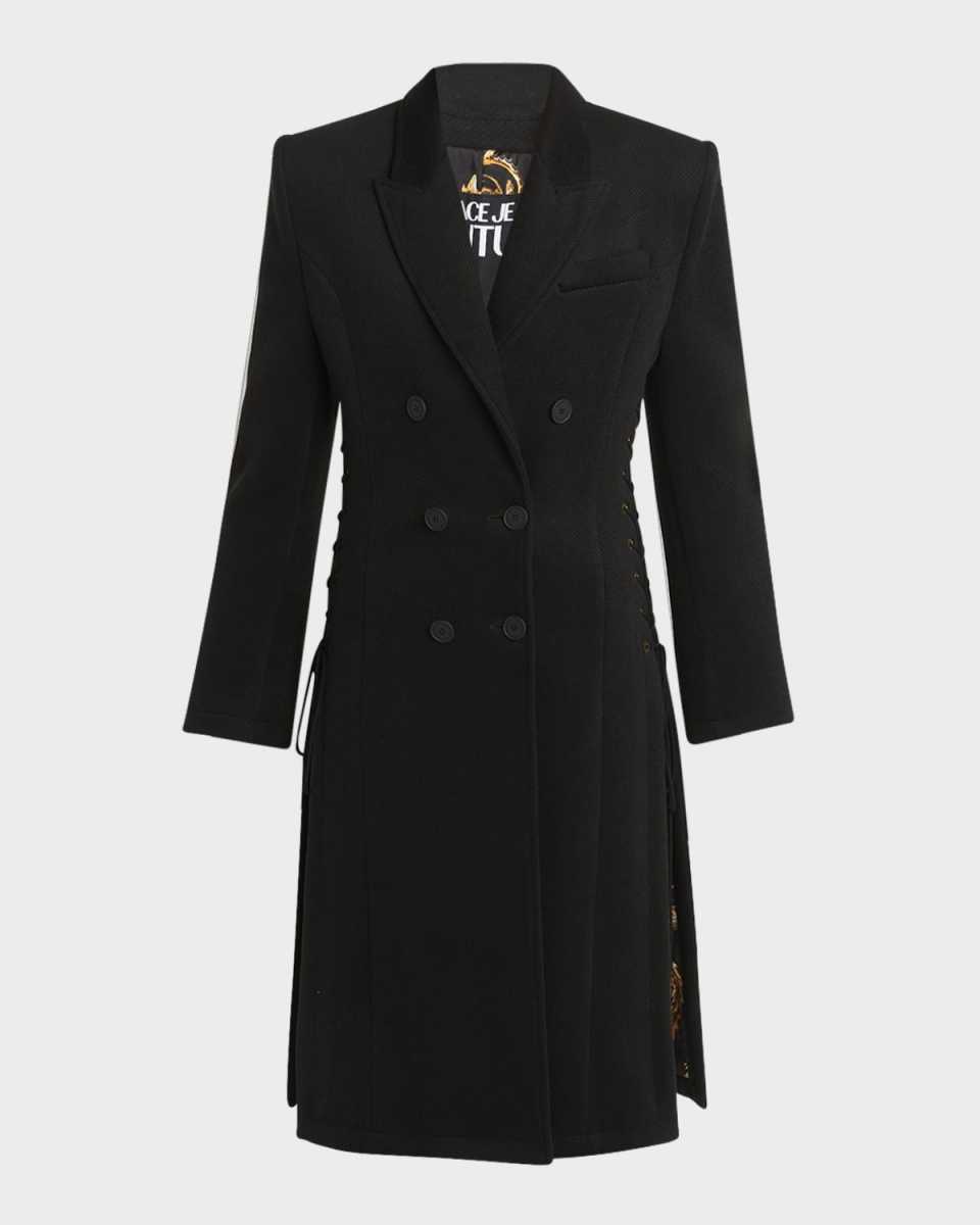 Tailored Lace-Up Coat