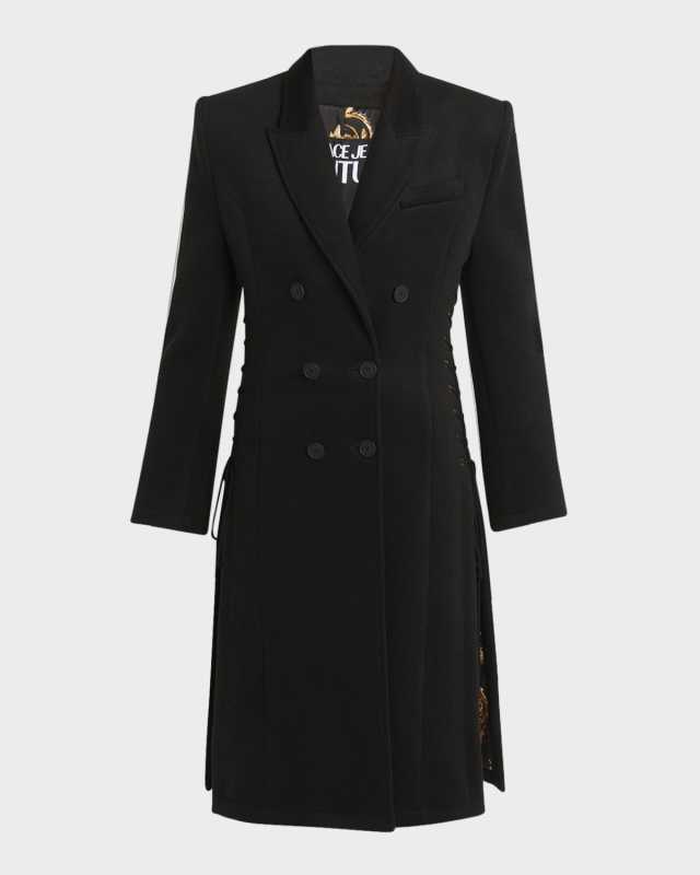 Tailored Lace-Up Coat