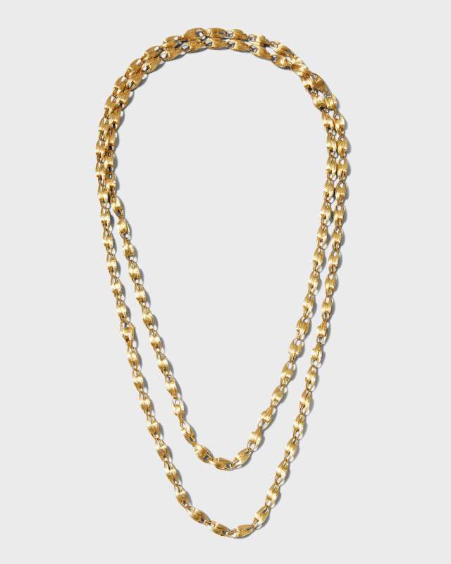 Lucia Long 18k Gold Chain Necklace, 47"L