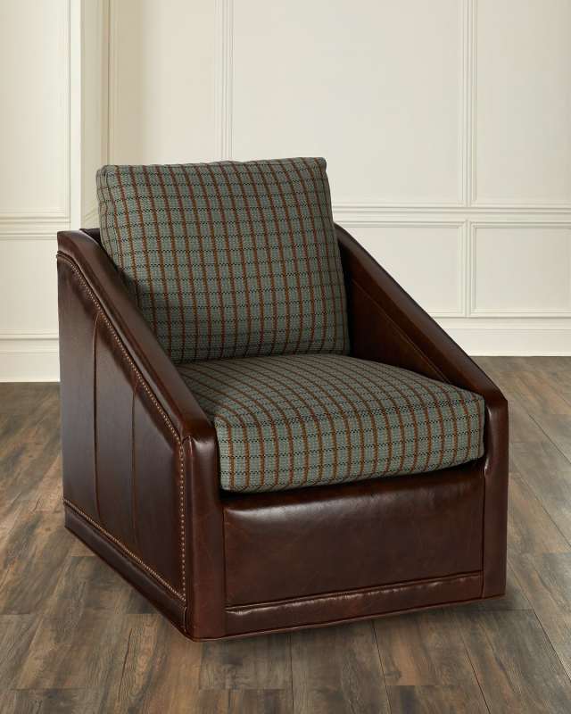 Kaisen Leather Swivel Chair