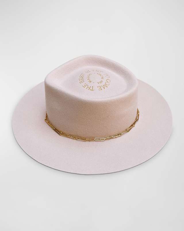 Janis Chained Merino Wool Fedora