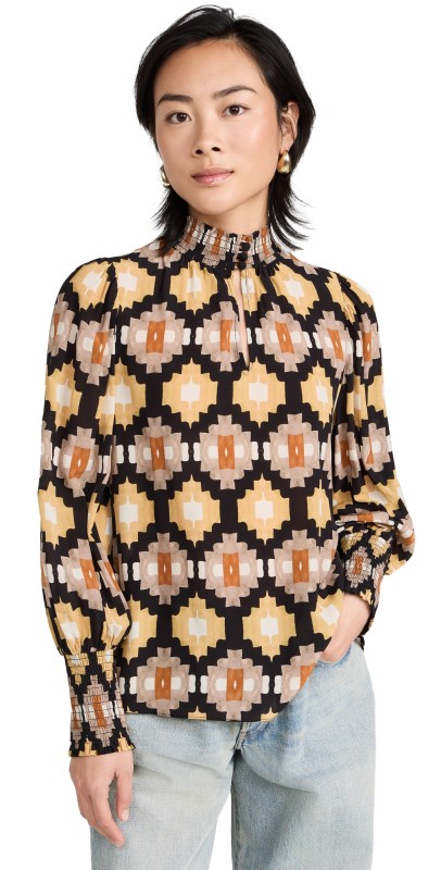 Shoshanna Palma Top Amber Multi