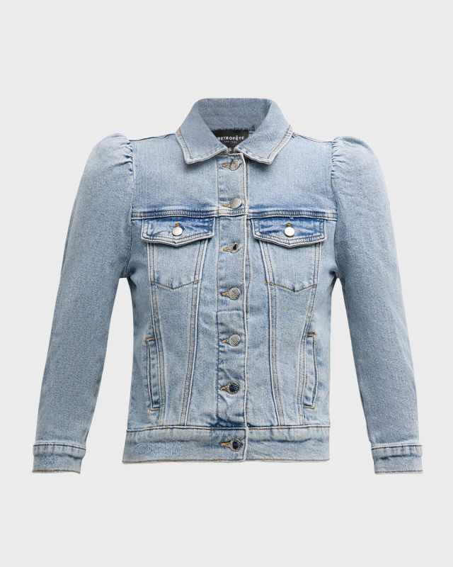 Ada Puff-Sleeve Denim Jacket
