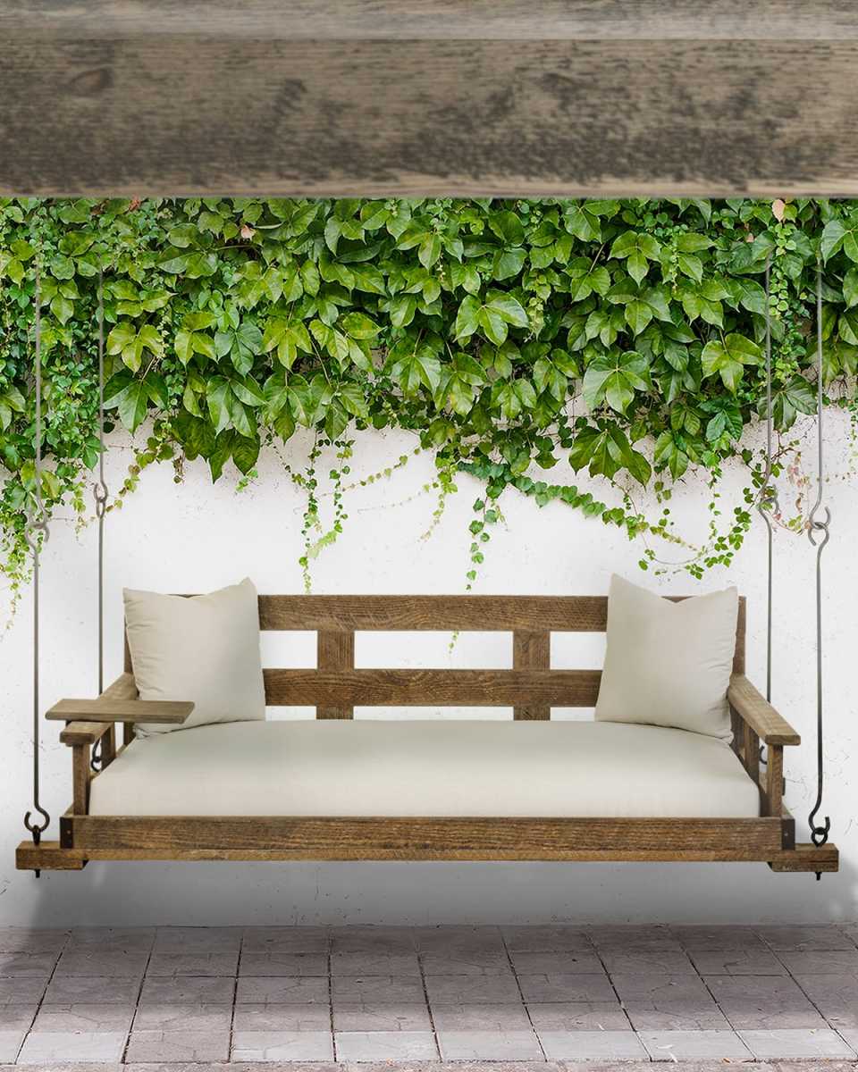 Swinging Day Bed with Back