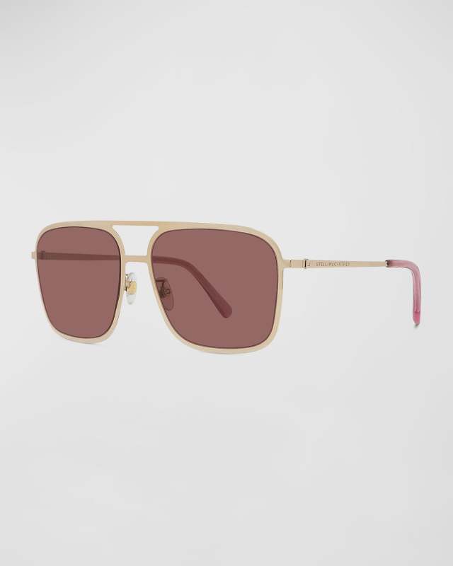 Pilot Metal Alloy & Plastic Aviator Sunglasses
