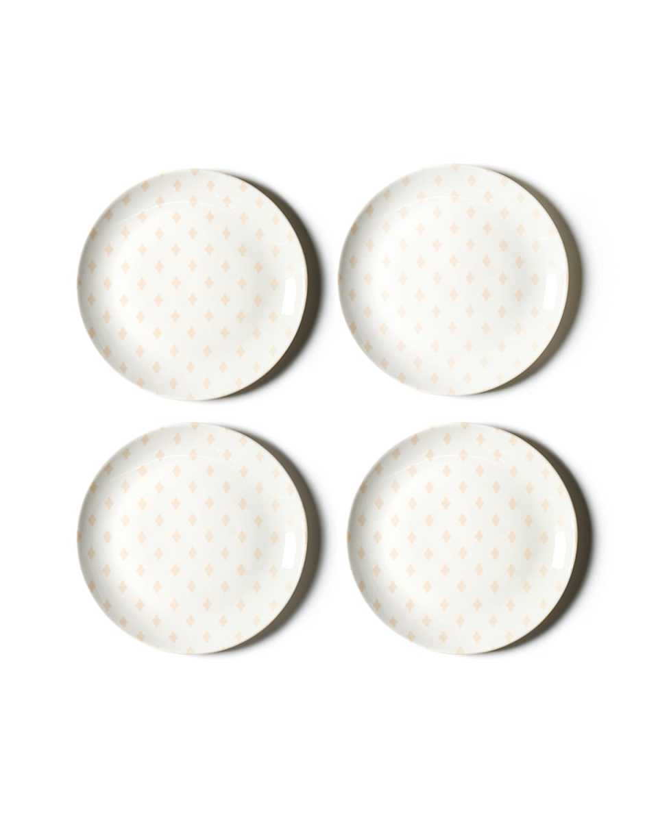 Quatrefoil Salad Plates, Set of 4