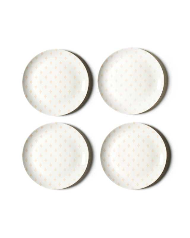 Quatrefoil Salad Plates, Set of 4