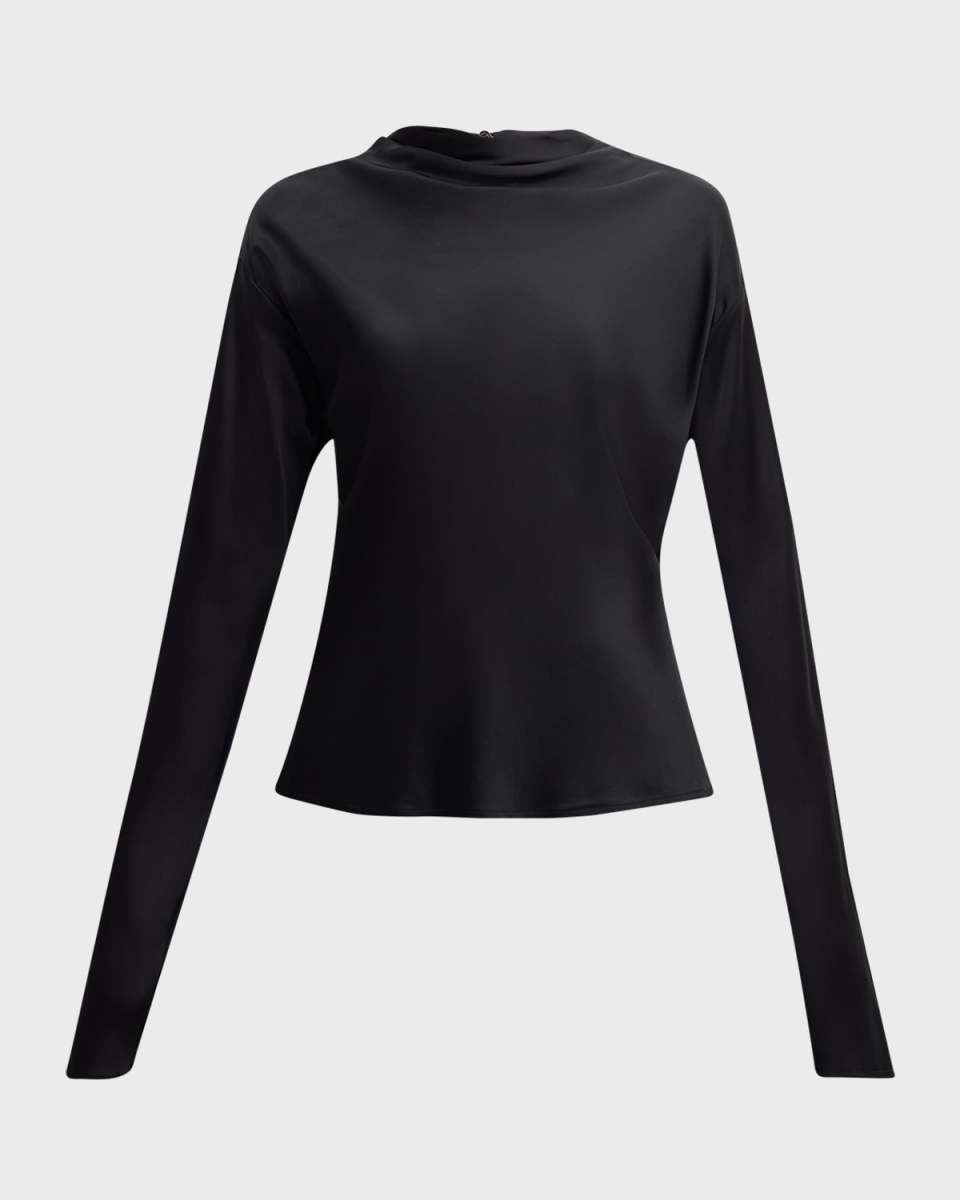 Georgia Cowl-Neck Cutout Top