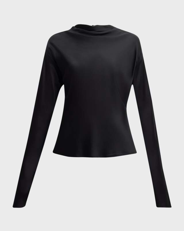 Georgia Cowl-Neck Cutout Top