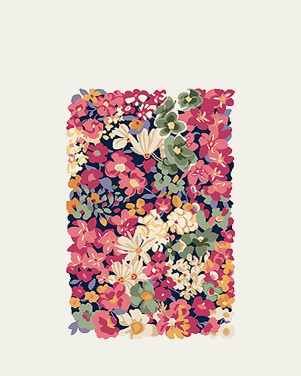 Laura's Flowers Rug, 3' x 5'