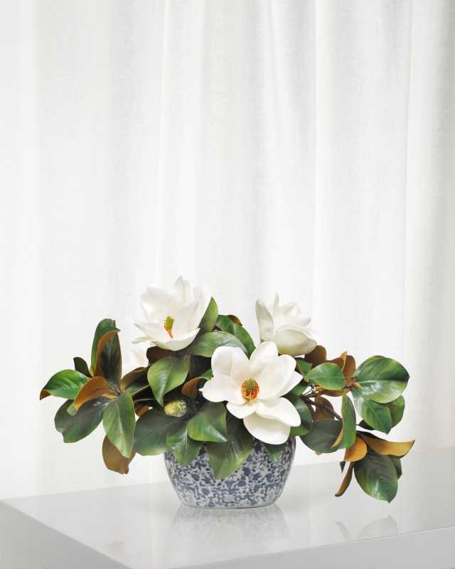 Magnolia Centerpiece in Planter
