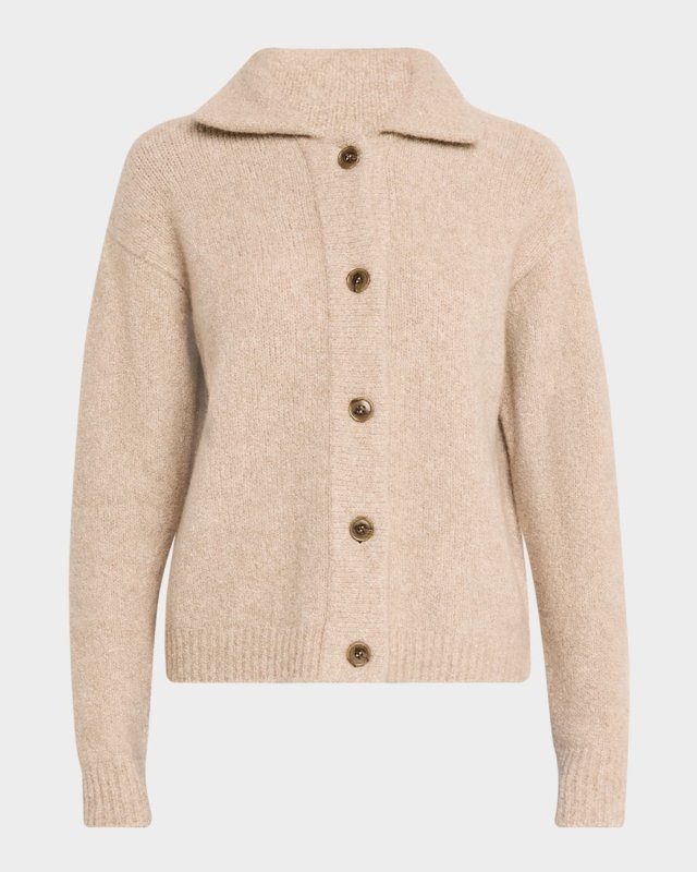Edda Button-Down Cashmere Cardigan
