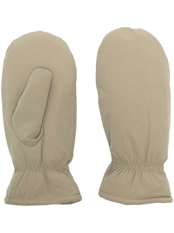 tonal-stitching padded mittens