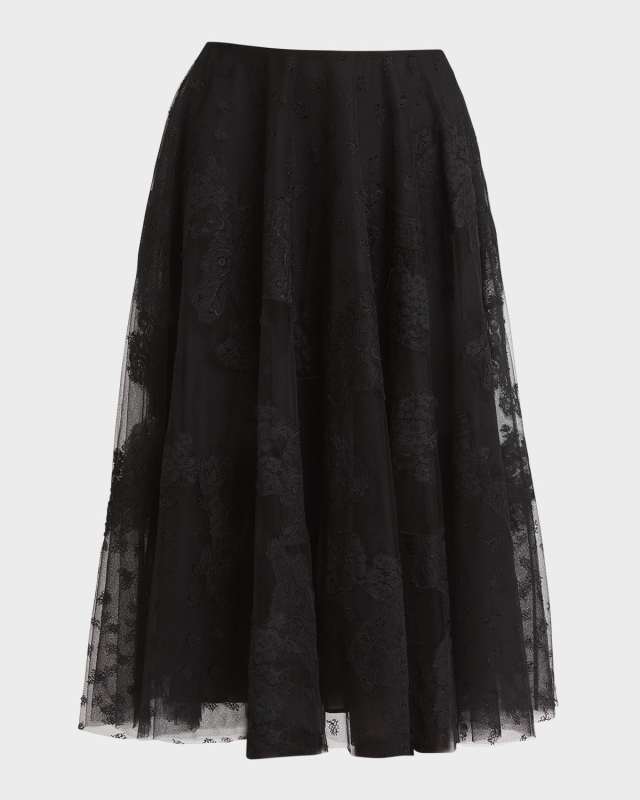 Mossi Lace Midi Skirt