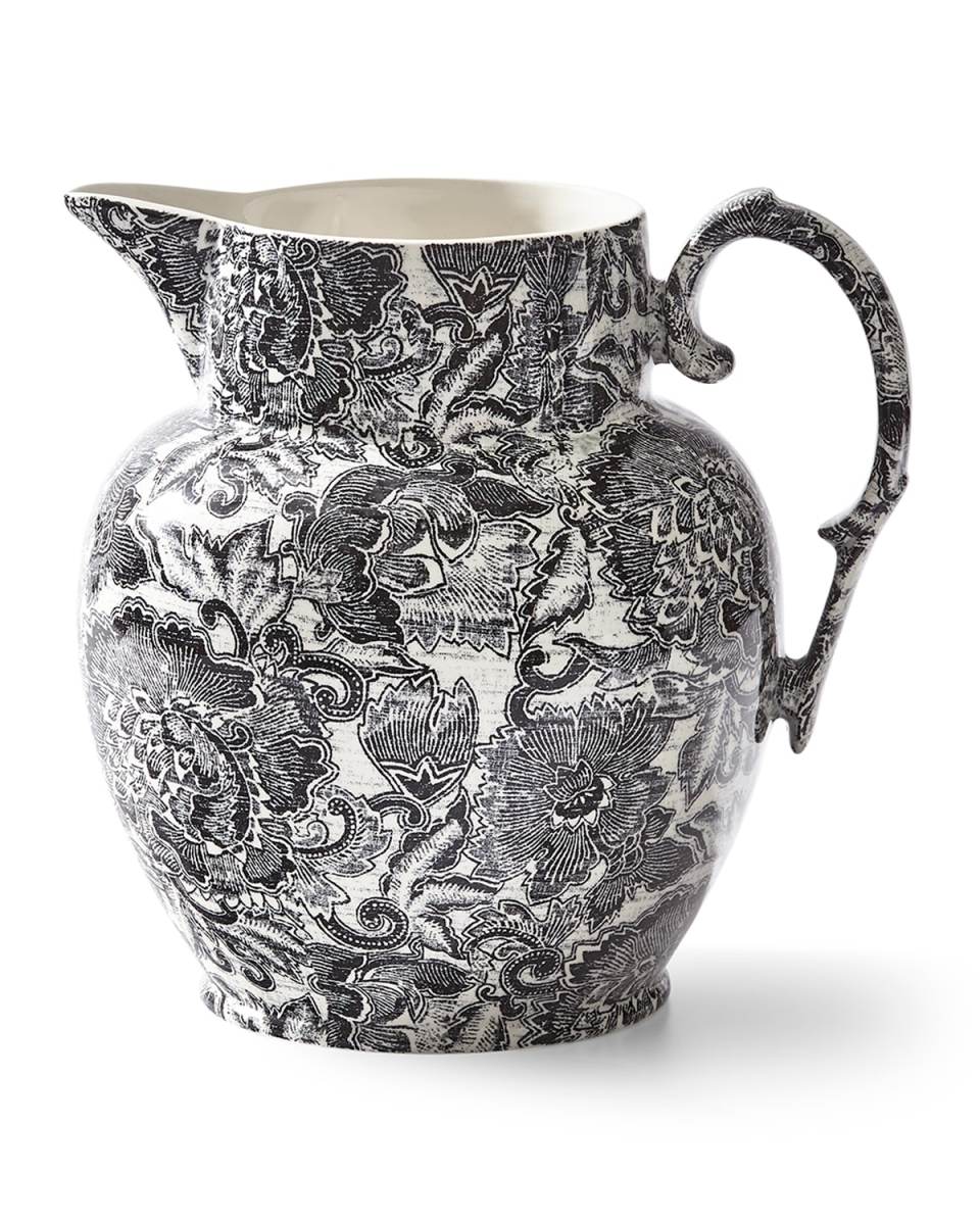 Faded Peony Etruscan Pitcher