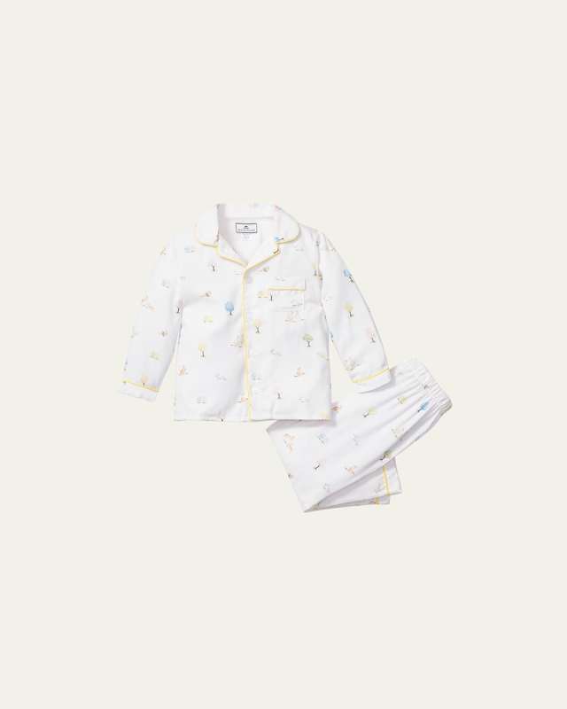 Kid's Easter Gardens Pajama Set, Size 6M-14