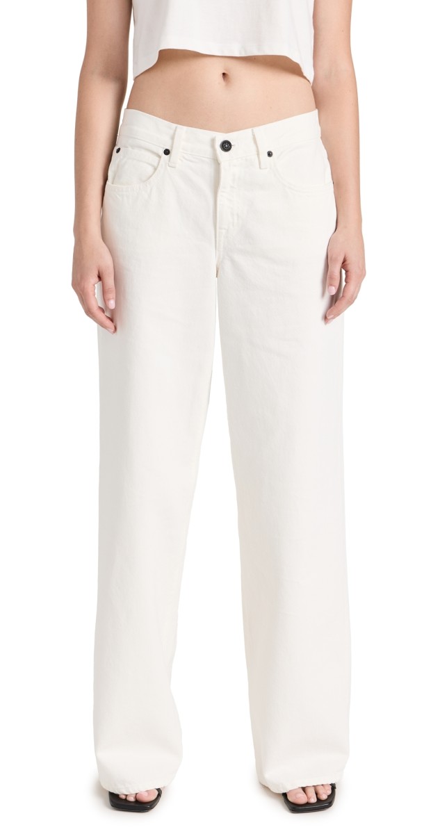SLVRLAKE Mica Low Slung Jeans White