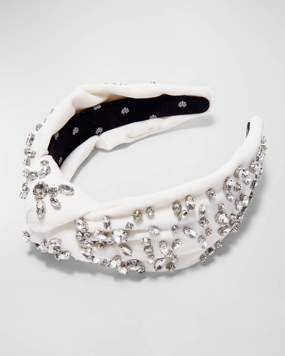 Embellished Velvet Knot Headband
