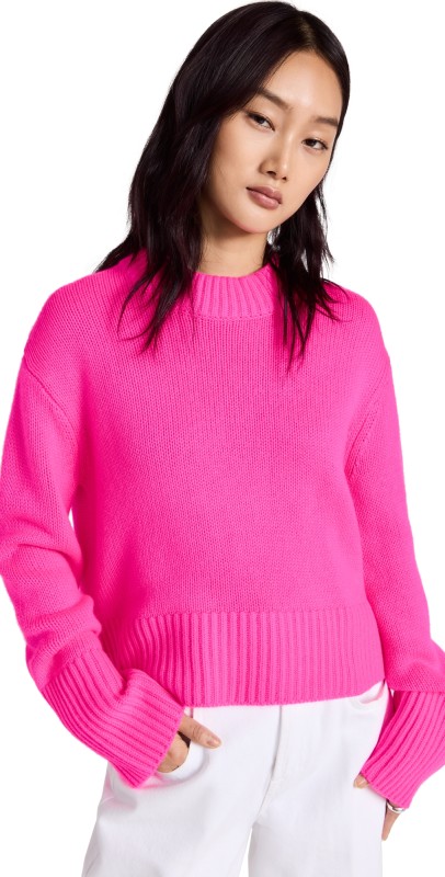 LISA YANG Sony Cashmere Sweater Neon Pink