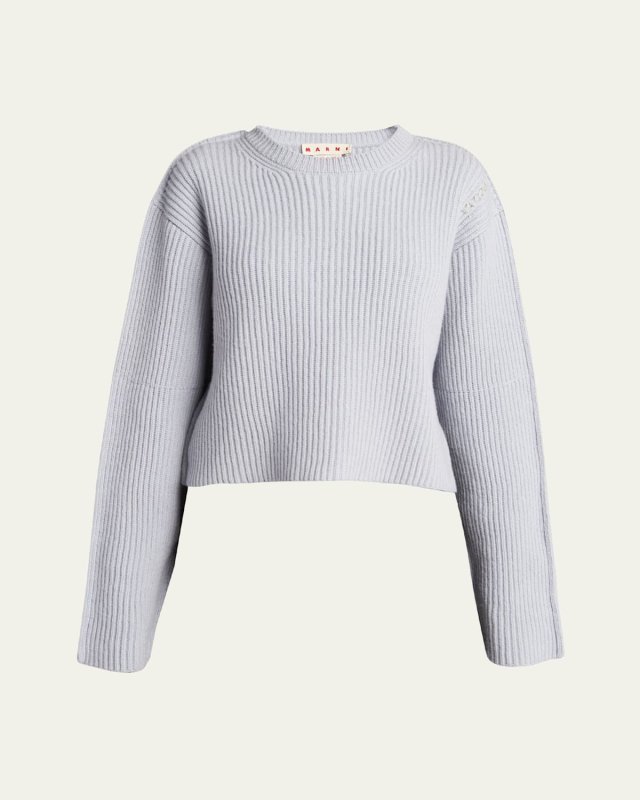 Ribbed Felted Wool Sweater