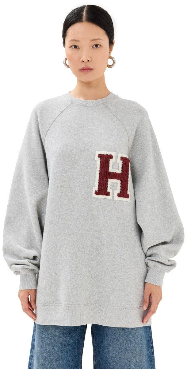 HALFBOY Over Crew Sweatshirt Light Grey Melange