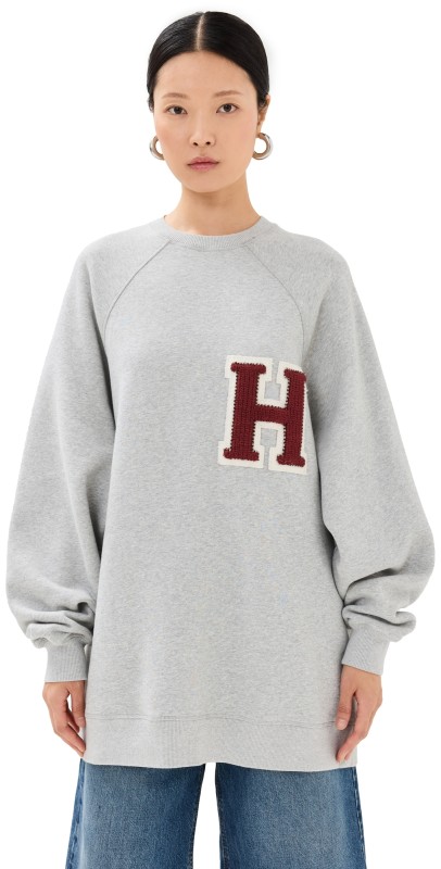 HALFBOY Over Crew Sweatshirt Light Grey Melange