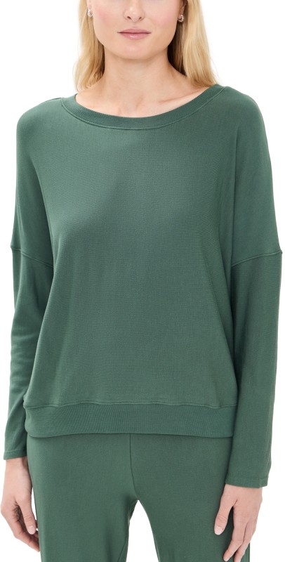 Eberjey Softest Sweats Pullover Spruce