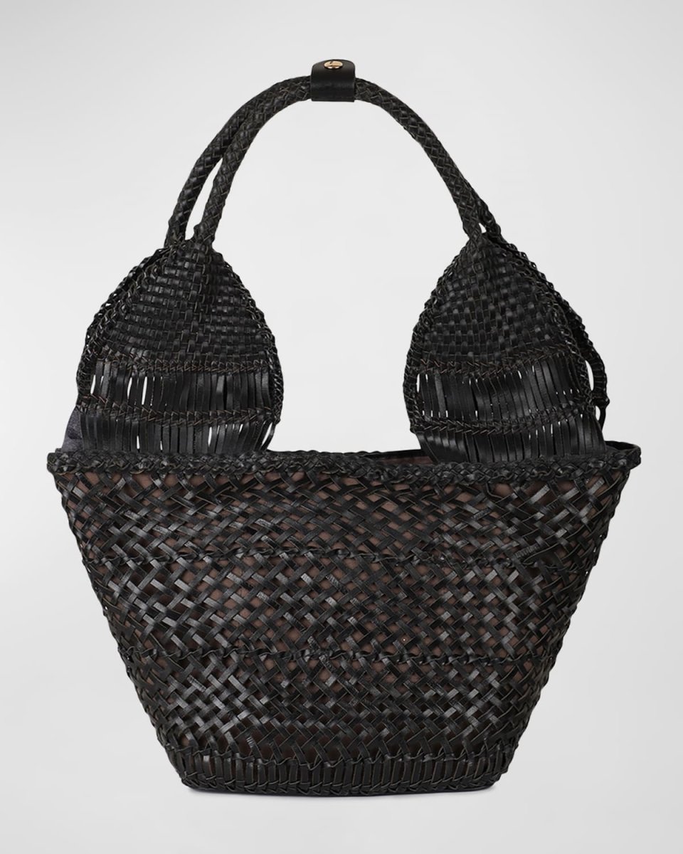 Margarita Woven Leather Tote Bag