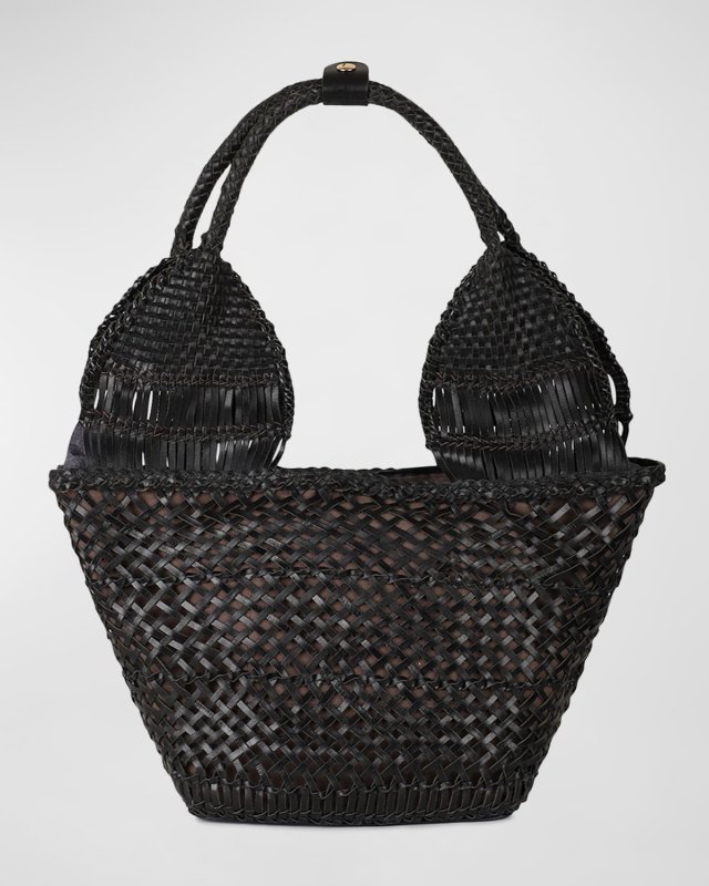 Margarita Woven Leather Tote Bag