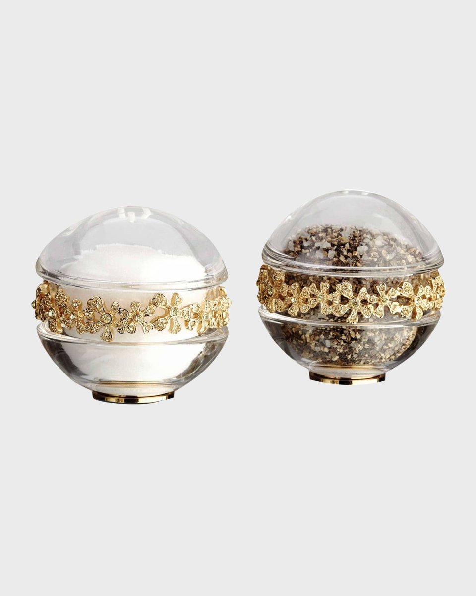 Gold Garland Salt & Pepper Shakers, Set of 2