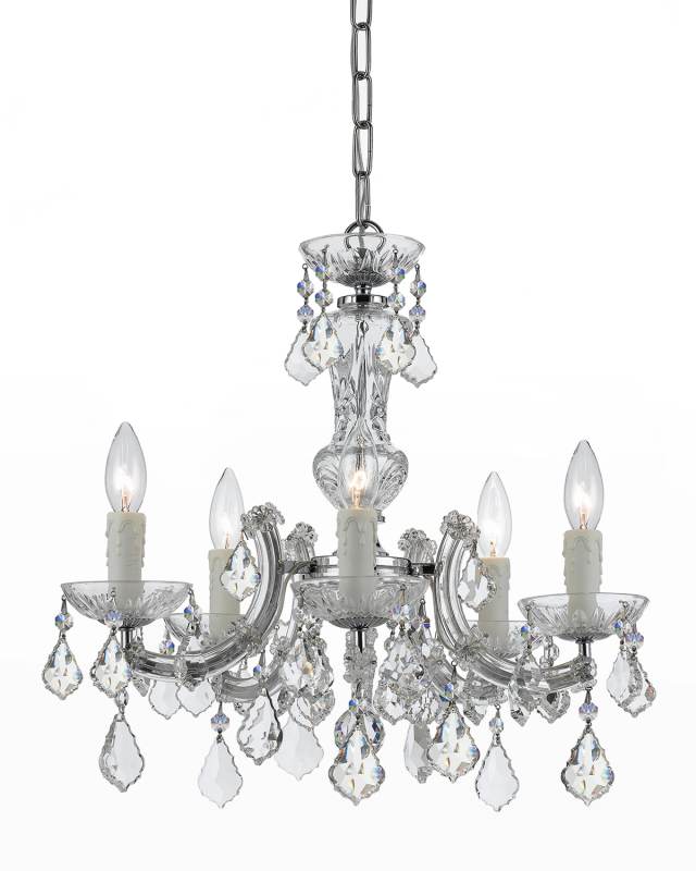 Crystorama Maria Theresa 5-Light Chrome Mini Chandelier