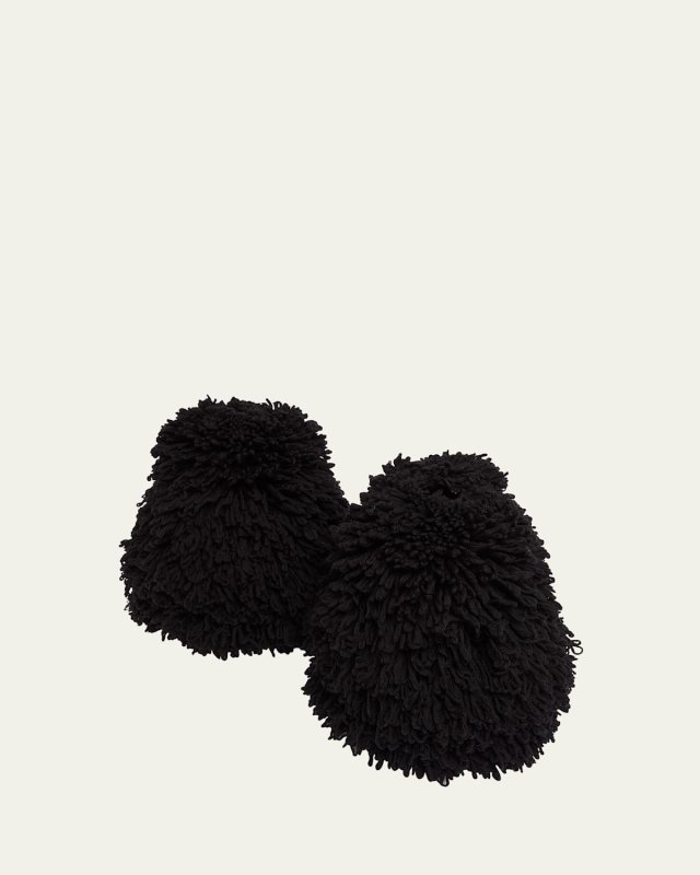 Bubble Knit Wool Cuffs