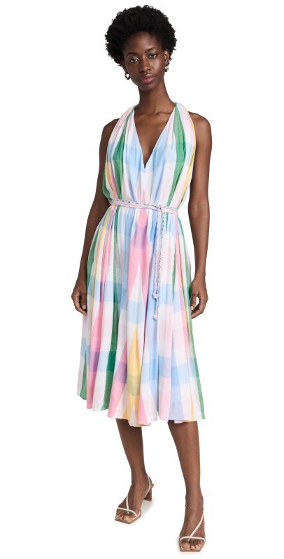 Mille Marilyn Dress Pastel Plaid