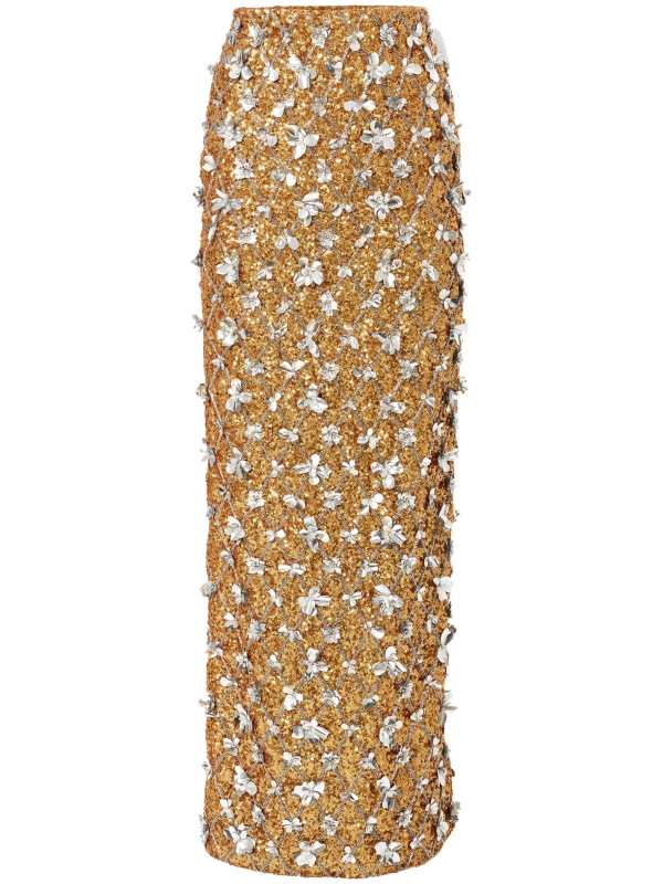 Carolina Herrera Sequin-embellished midi skirt