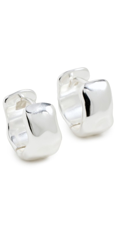 Madewell Molten Huggie Light Silver Ox