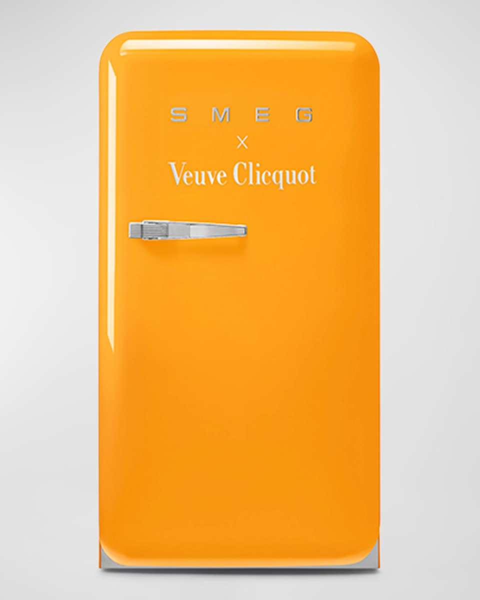 x Veuve Clicquot Free-Standing Retro-Style Mini Fridge