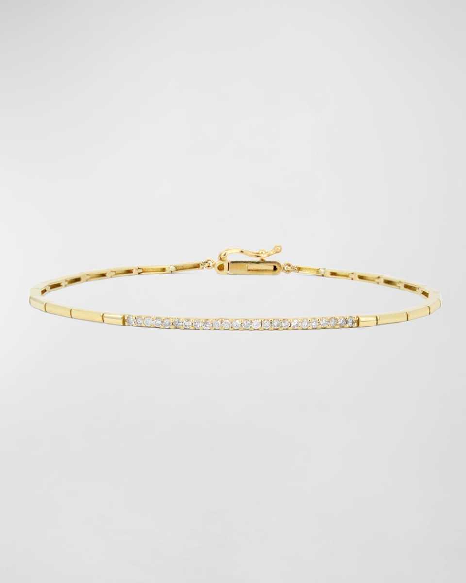 Pave Diamond Geo Link Bracelet