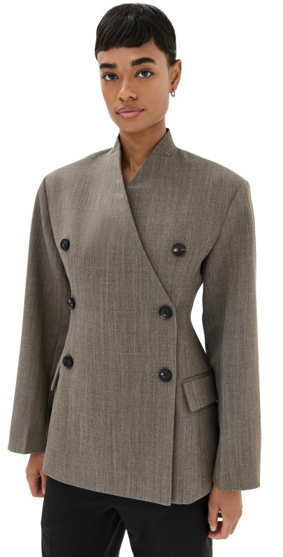 CO Double Breasted Blazer Brown Multi