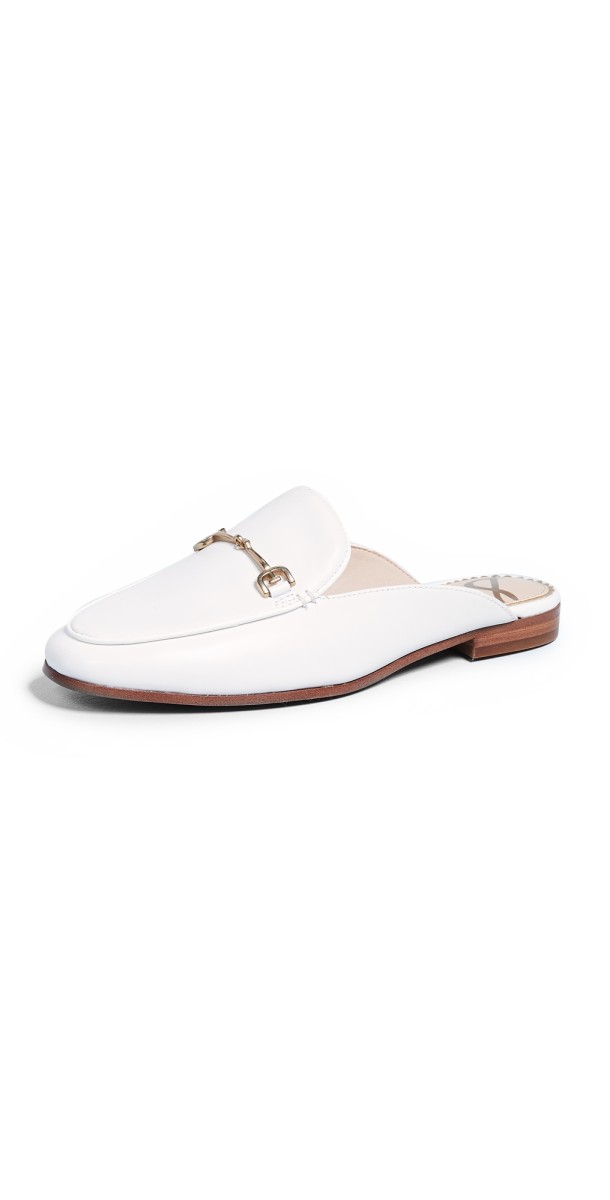 Sam Edelman Linnie Flat Mules Bright White