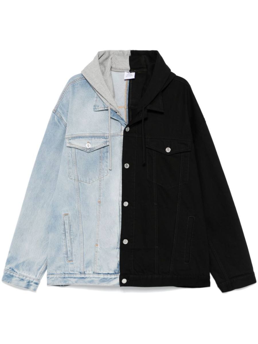 Split denim jacket