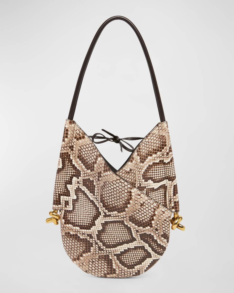 Solstice Small Python Shoulder Bag