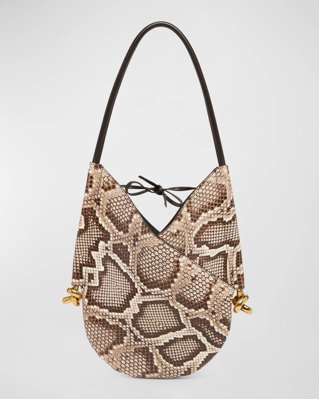 Solstice Small Python Shoulder Bag