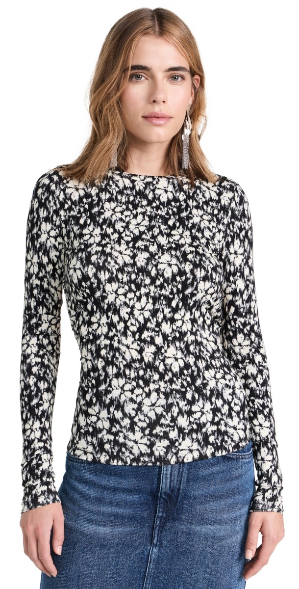 Isabel Marant Étoile Leonio Tee Black/White